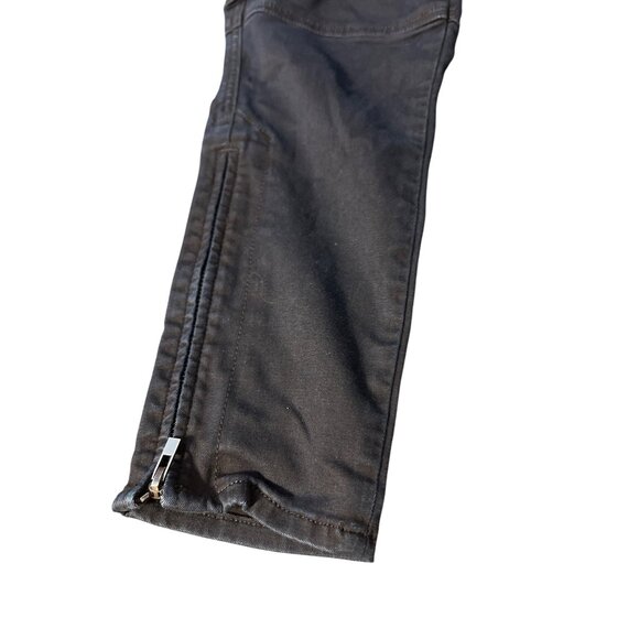 J Brand Mid Rise Skinny Jeans Dark Blue Denim Ankle Zippers Size 24 - Picture 3 of 7